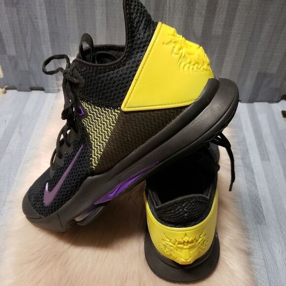 Nike LeBron Witness 4 Black/Opti Yellow Sample - Picture 4 of 6